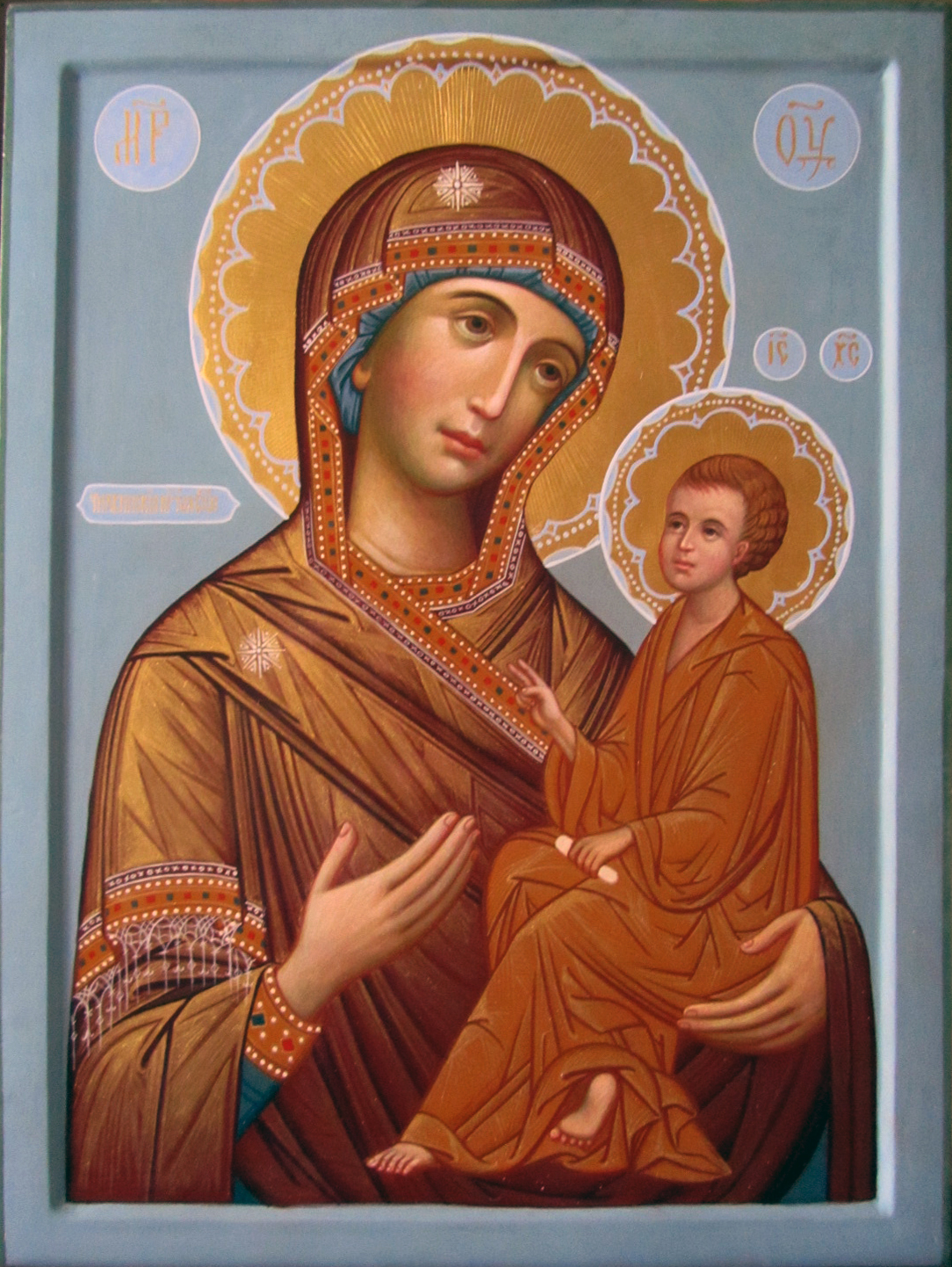 Иллюстрация тихвинская икона божией матери | Illustrators.ru