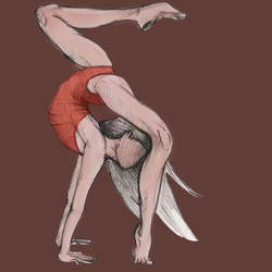 Гимнастка.Растор.