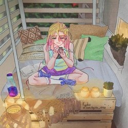 Вечер на балконе