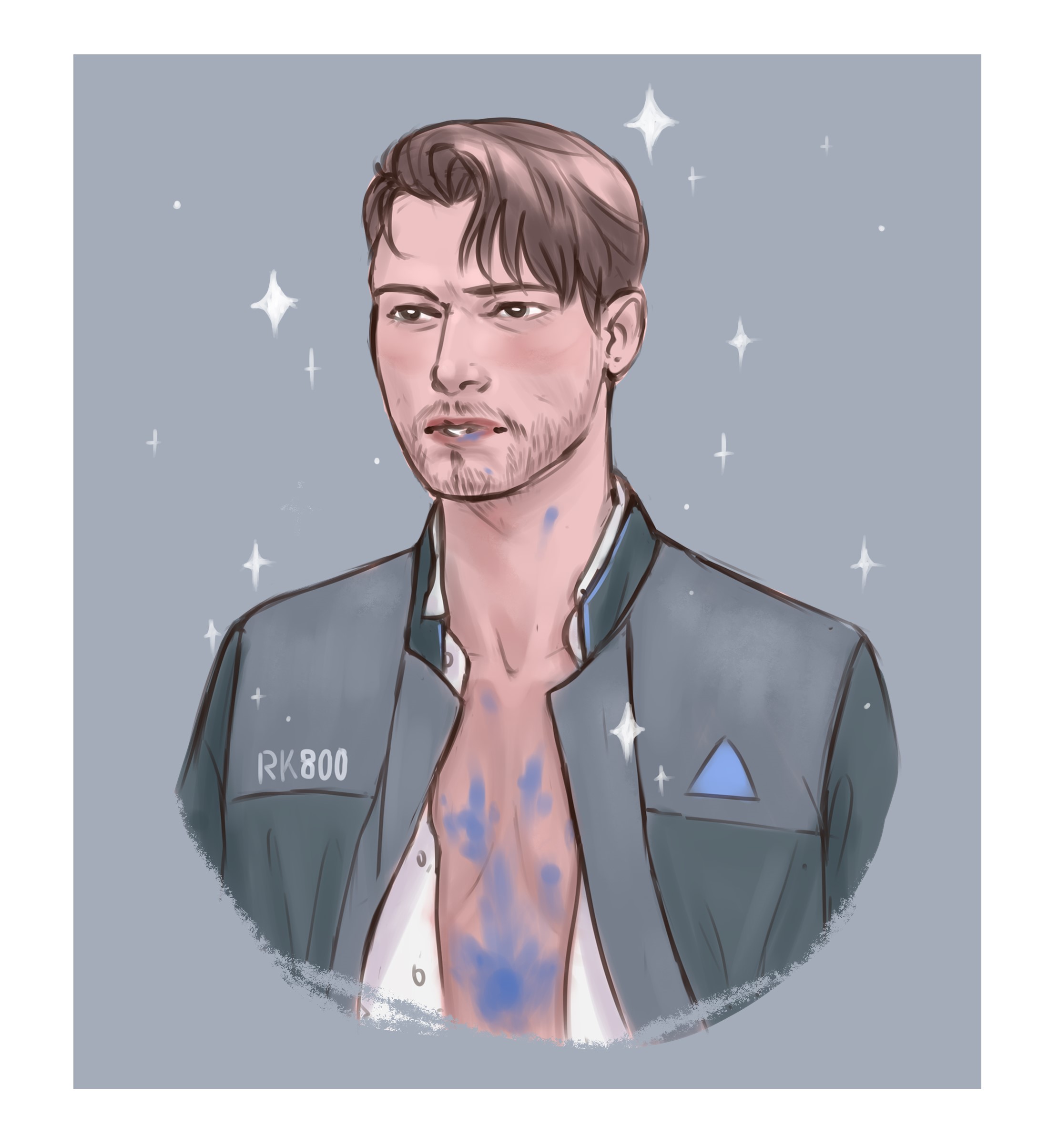 Иллюстрация брутальный андроид | Illustrators.ru