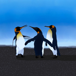 Пингвины на отдыхе