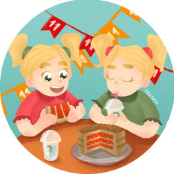 Серия наклеек для Starbacks