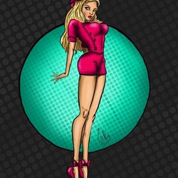 девушка и телефон