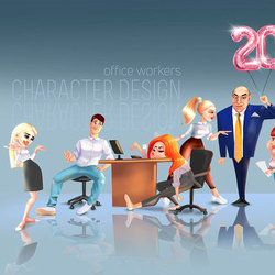 office worker/ illustration series