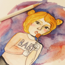 рыженькая девочка