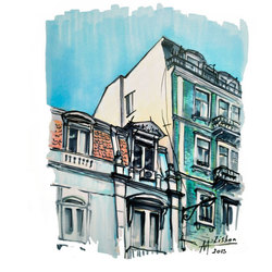 Лиссабон, Португалия. Вид на крыши