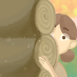 Девочка за домом