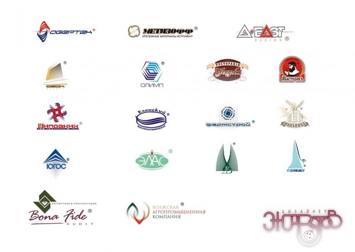 Иллюстрация Торговые знаки (Logo) в стиле 2d | Illustrators.ru