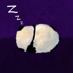 Панда с облачками