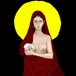 Дева Мария и череп