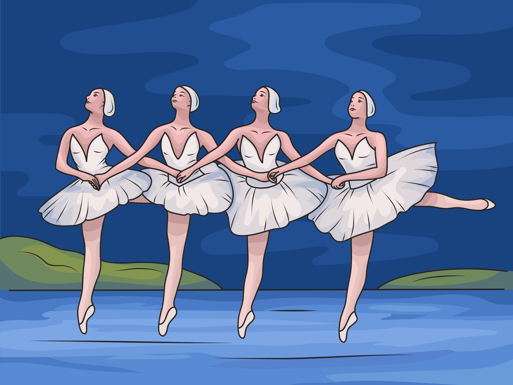 танец лебединое озеро