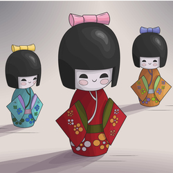 kokeshi dolls