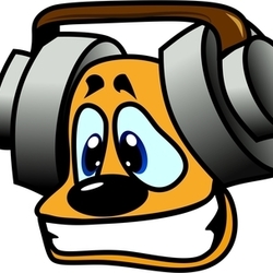 Персонаж мультяшный в наушниках