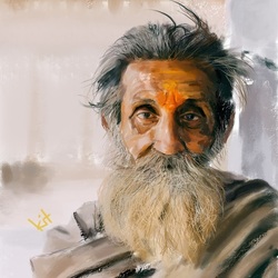 Портрет индийского старца