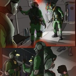 Одна из страниц авторского комикса