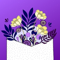 Letter and flowers 