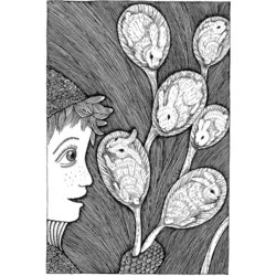 Иллюстрация к книге В. Крупина "Босиком по небу", рассказ "Верба", 2009г