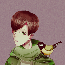 Мальчик с птицей 