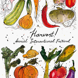 Плакат к фестивалю урожая