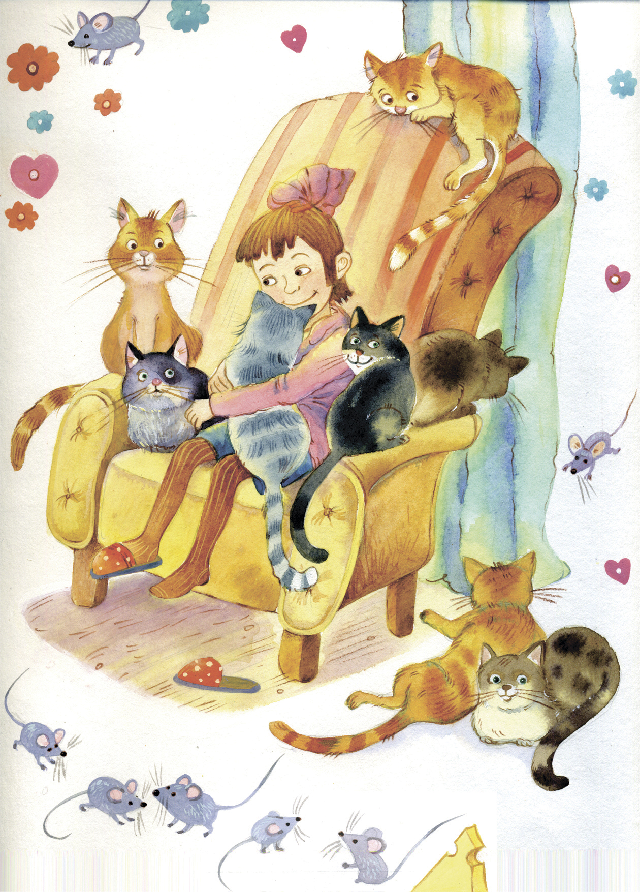 Иллюстрации детские с котами