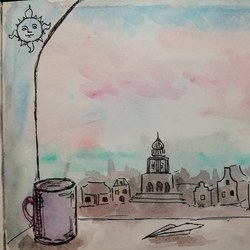 Утро в сказочном городе