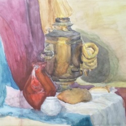 Натюрморт с самоваром.