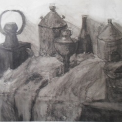 Натюрморт с лампой.