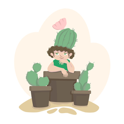 Девочка-кактус