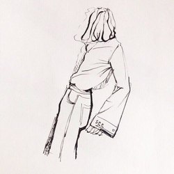 Скетч тушью