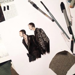 Акварельный скетч