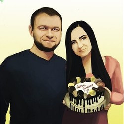 Портрет молодоженов