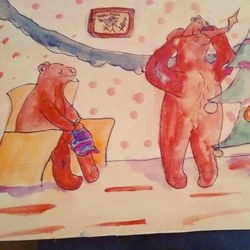 Мишки готовятся к Новому году