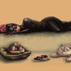 Женщина кошка