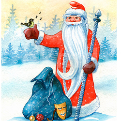 Иллюстрация к новогодней открытке