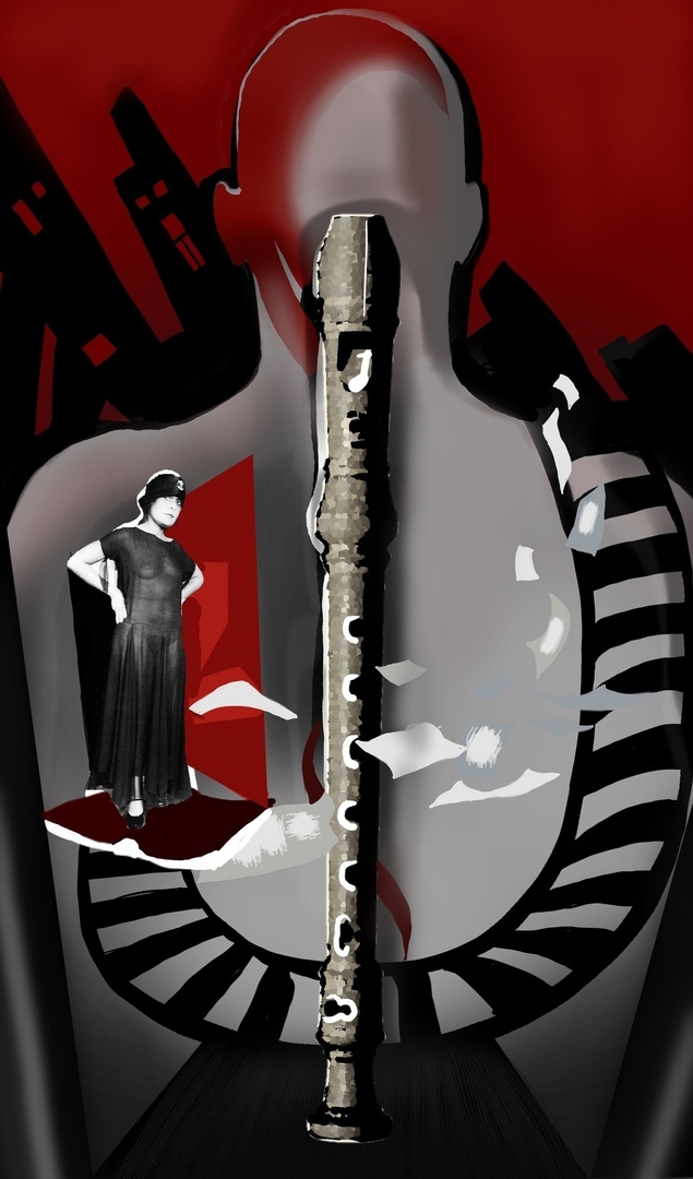 Иллюстрация Флейта позвоночник | Illustrators.ru