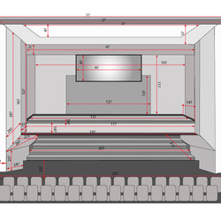 Схема зрительного зала