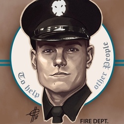 Портрет пожарного