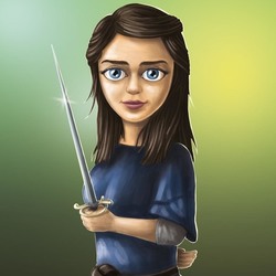 Arya Stark in cute style
