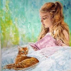 Девочка с книгой.