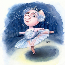 Свинка - балеринка