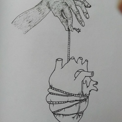 На веревочке