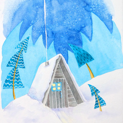 Зимняя открытка