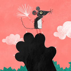  Иллюстрация к стихотворению С. Маршака «Сказка об умном мышонке». Обложка