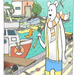 медведь рыбак