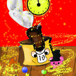 Сменяется на предстоящий символ года "поросенка".