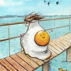 Яичный плед