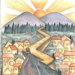 Вечер - таинственный всадник