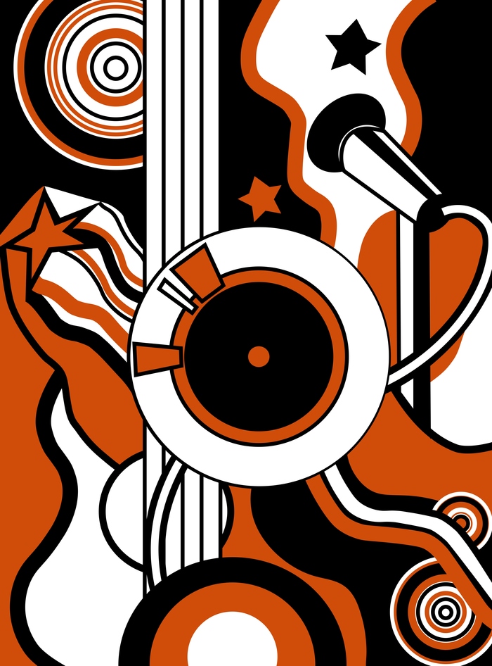 Abstract Music Poster | Soyut, Kitap, Sanat teknikleri