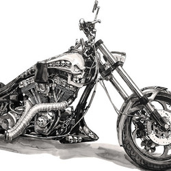 Мотоцикл skull