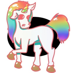 радужный единорог